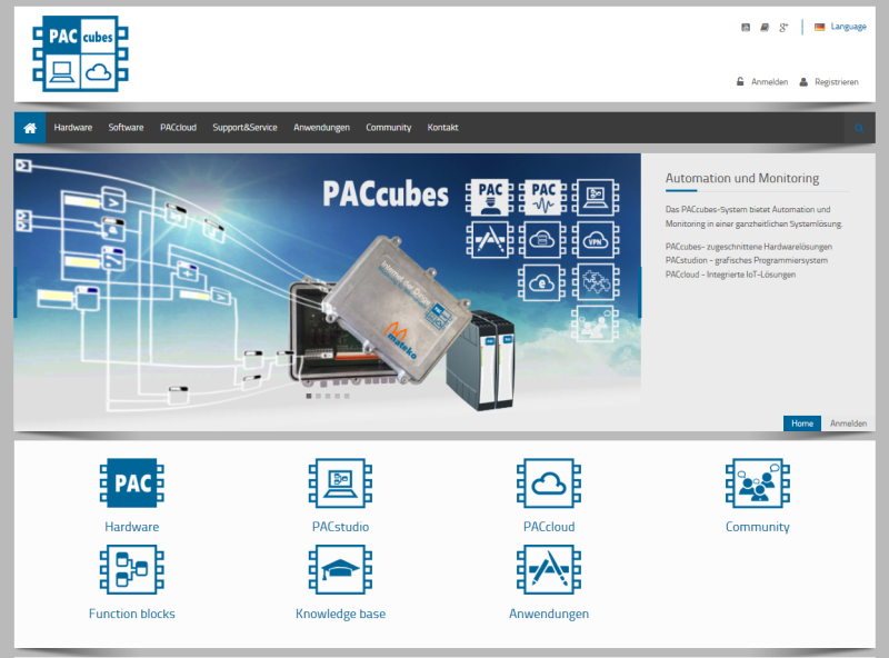 PACcubes Homepage